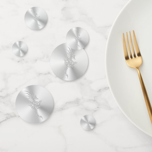 Confettis Dragon oriental à l'air bossé (Groupe)