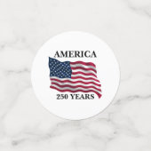 Confettis Drapeau 250 ans d'Amérique (Petit recto)