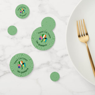 Confettis Drapeau américano-irlandais bahamien Shamrock Pers