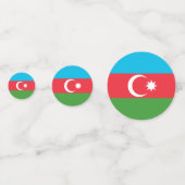 Confettis Drapeau Azerbaïdjan (Derrière)