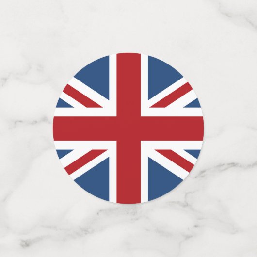 Confettis Drapeau classique Union Jack UK (Petit recto)