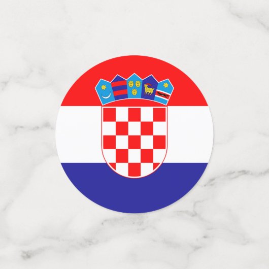 Confettis Drapeau Croatie (Petit recto)
