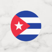 Confettis Drapeau Cuba (Petit recto)