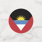 Confettis Drapeau d'Antigua-et-Barbuda (Petit recto)