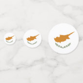 Confettis Drapeau de Chypre (Derrière)