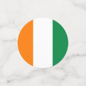 Confettis Drapeau de Côte d'Ivoire (Petit recto)