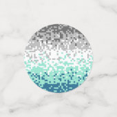 Confettis Drapeau de fierté frayromantique abstrait pixelisé (Petit recto)