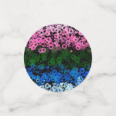Confettis Drapeau de fierté Omniromantique Floral Mignon Rét (Petit recto)
