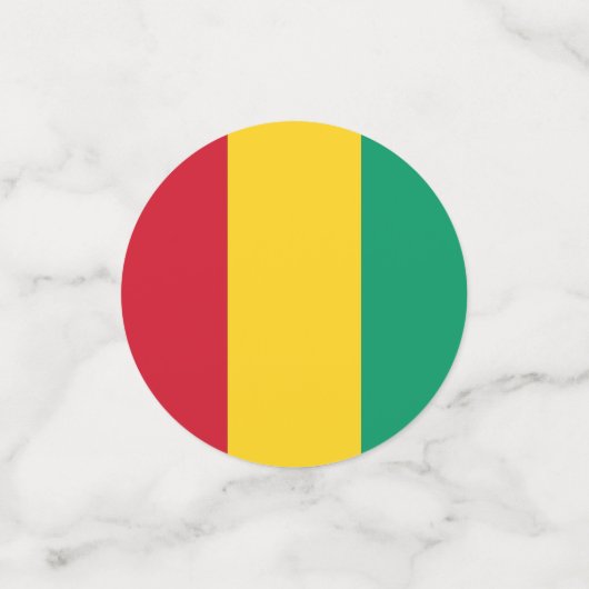 Confettis Drapeau de Guinée (Petit recto)