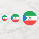 Confettis Drapeau de Guinée équatoriale (Derrière)