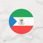 Confettis Drapeau de Guinée équatoriale (Petit recto)