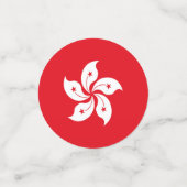 Confettis Drapeau de Hong Kong (Petit recto)