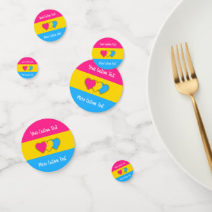 Confettis Drapeau de la fierté de la transexualité avec conf
