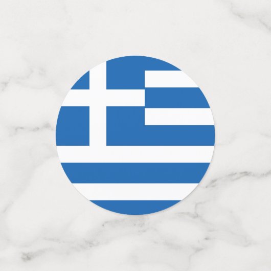 Confettis Drapeau de la Grèce (Petit recto)