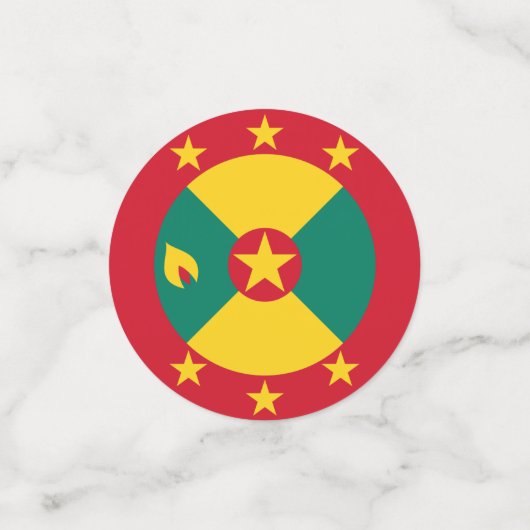 Confettis Drapeau de la Grenade (Petit recto)