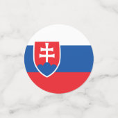 Confettis Drapeau de la Slovaquie (Petit recto)
