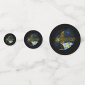 Confettis Drapeau de la Suède (Derrière)