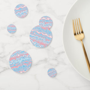 Confettis Drapeau de la Trans Pride Trippy Boho Super Wavy