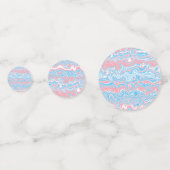 Confettis Drapeau de la Trans Pride Trippy Boho Super Wavy (Derrière)