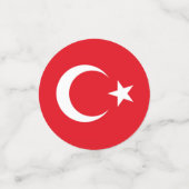 Confettis Drapeau de la Turquie (Petit recto)