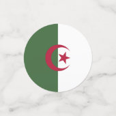 Confettis Drapeau de l'Algérie (Petit recto)