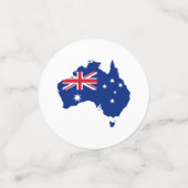 Confettis drapeau de l'Australie (Petit recto)