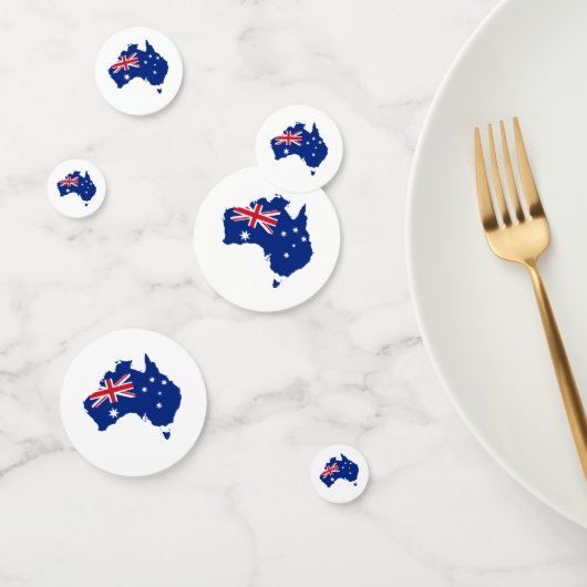 Confettis drapeau de l'Australie (Groupe)