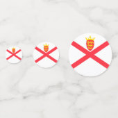 Confettis Drapeau de l'île de Jersey (Derrière)