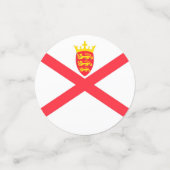 Confettis Drapeau de l'île de Jersey (Petit recto)