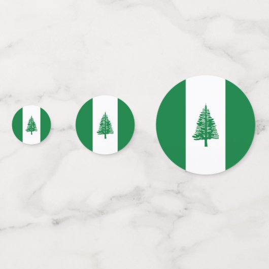 Confettis Drapeau de l'île Norfolk (Derrière)