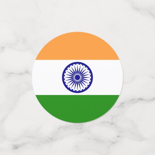 Confettis Drapeau de l'Inde (Petit recto)