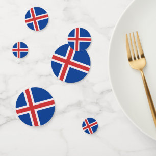 Confettis Drapeau de l'Islande