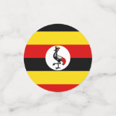 Confettis Drapeau de l'Ouganda (Petit recto)