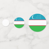 Confettis Drapeau de l'Ouzbékistan (Derrière)