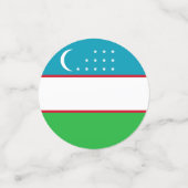Confettis Drapeau de l'Ouzbékistan (Petit recto)