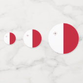 Confettis Drapeau de Malte (Derrière)