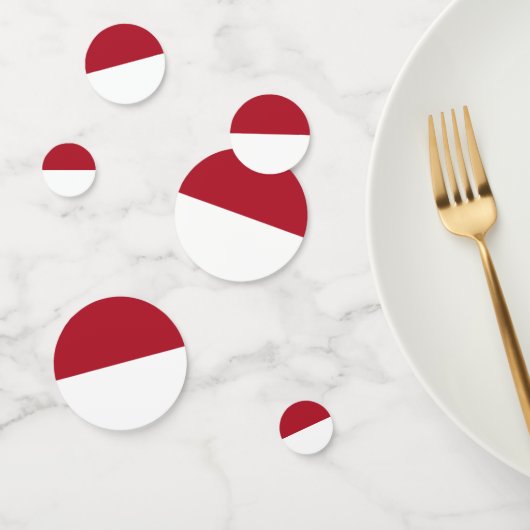 Confettis Drapeau de Monaco (Groupe)