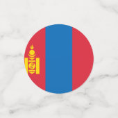 Confettis Drapeau de Mongolie (Petit recto)