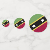 Confettis Drapeau de Saint-Kitts-et-Nevis (Devant)