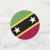 Confettis Drapeau de Saint-Kitts-et-Nevis (Petit recto)