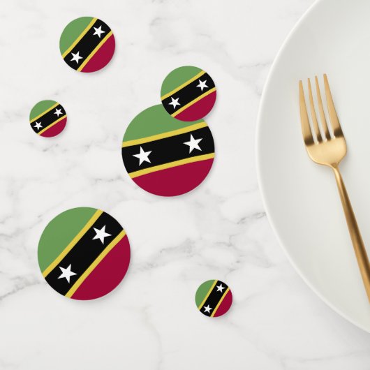 Confettis Drapeau de Saint-Kitts-et-Nevis (Groupe)