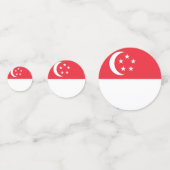 Confettis Drapeau de Singapour (Devant)