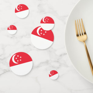 Confettis Drapeau de Singapour