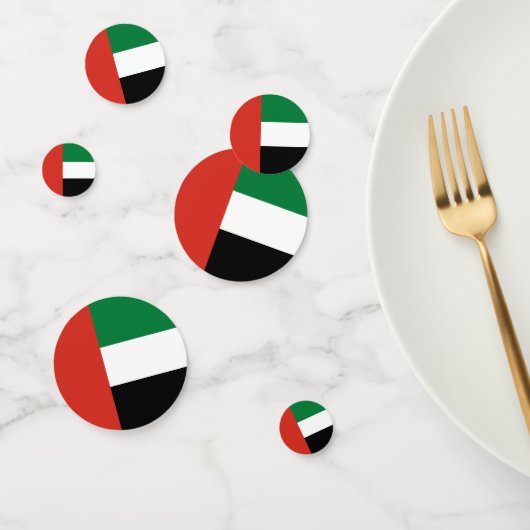 Confettis Drapeau des Émirats arabes unis (Groupe)