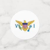 Confettis Drapeau des îles Vierges américaines (Petit recto)