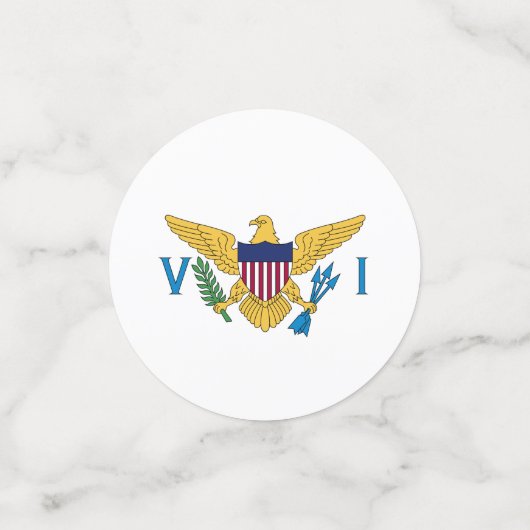 Confettis Drapeau des îles Vierges américaines (Petit recto)