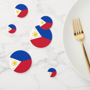 Confettis drapeau des Philippines