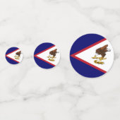 Confettis Drapeau des Samoa américaines (Derrière)