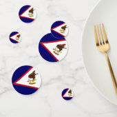 Confettis Drapeau des Samoa américaines (Groupe)