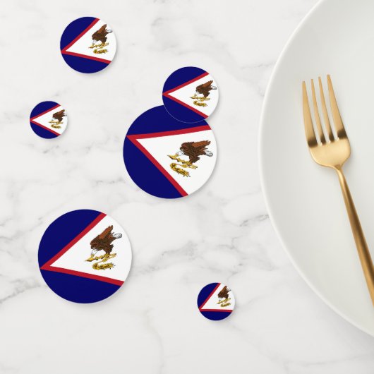 Confettis Drapeau des Samoa américaines (Groupe)